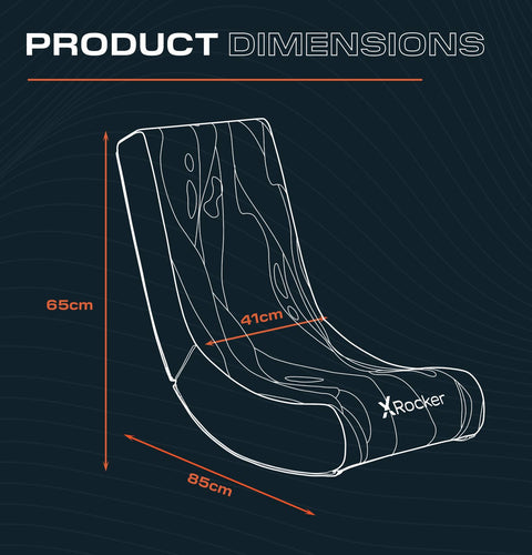 Video Rocker Gaming Bodensessel - Lava Pink - X Rocker EU