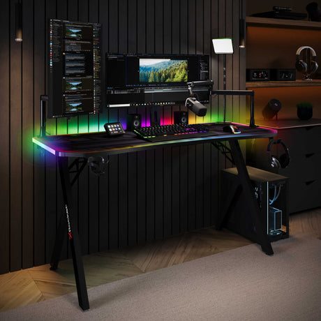 Lumio XL RGB - Gaming Schreibtisch mit Beleuchtung & App-Steuerung