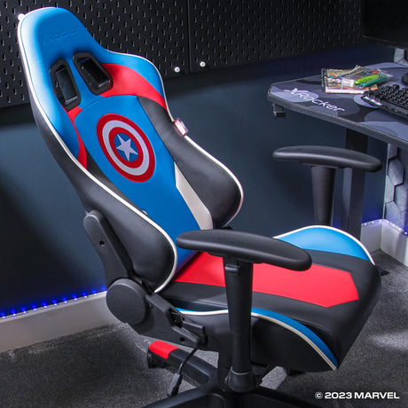Marvel™ Champion Compact eSports Gaming Bürostuhl für Teenager - Captain America