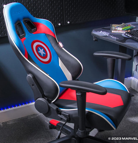 Marvel™ Champion Compact eSports Gaming Bürostuhl für Teenager - Captain America