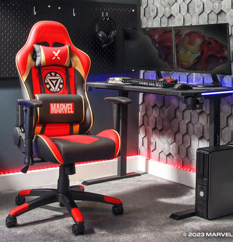 Marvel™ Champion Compact eSports Gaming Bürostuhl für Teenager - Iron Man