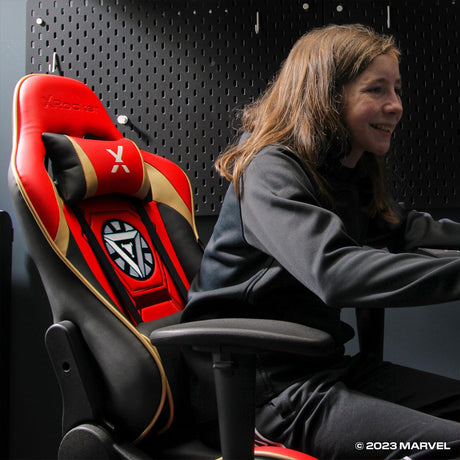 Marvel™ Champion Compact eSports Gaming Bürostuhl für Teenager - Iron Man