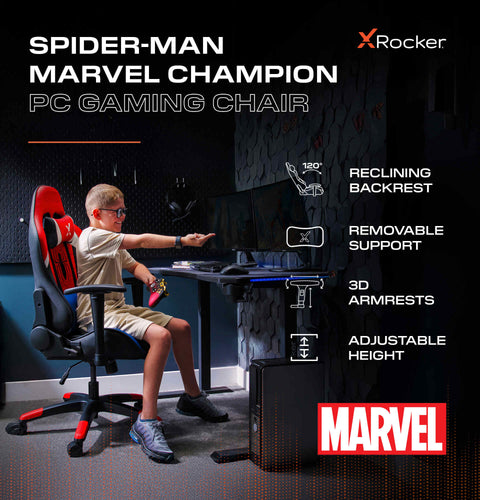 Marvel™ Champion Compact eSports Gaming Bürostuhl für Teenager - Spider-Man
