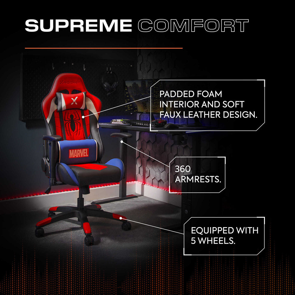 Marvel™ Champion Compact eSports Gaming Bürostuhl für Teenager - Spider-Man