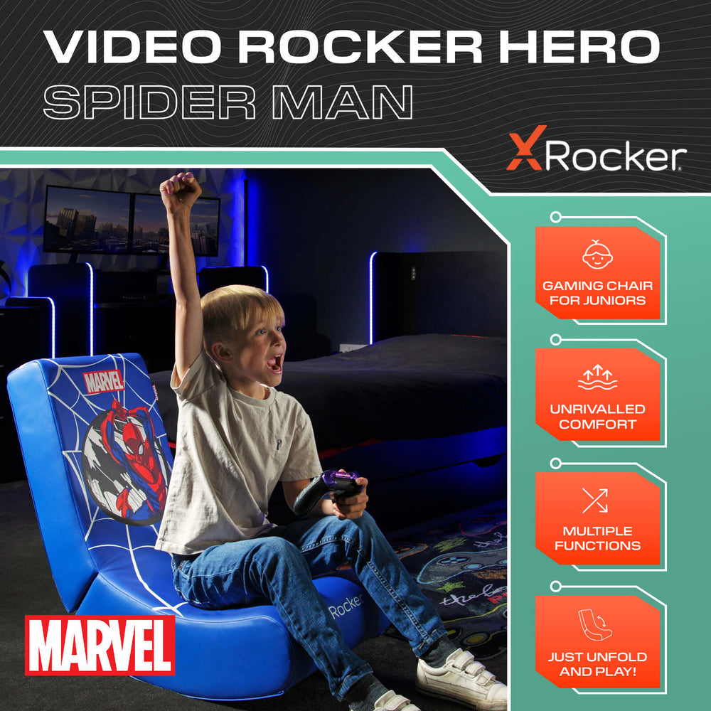Marvel™ Floor Rocker Gaming Bodensessel - Spider-Man - X Rocker EU