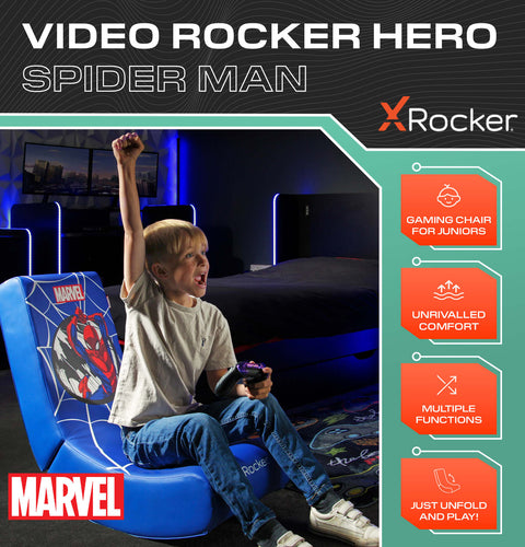 Marvel™ Floor Rocker Gaming Bodensessel - Spider-Man - X Rocker EU