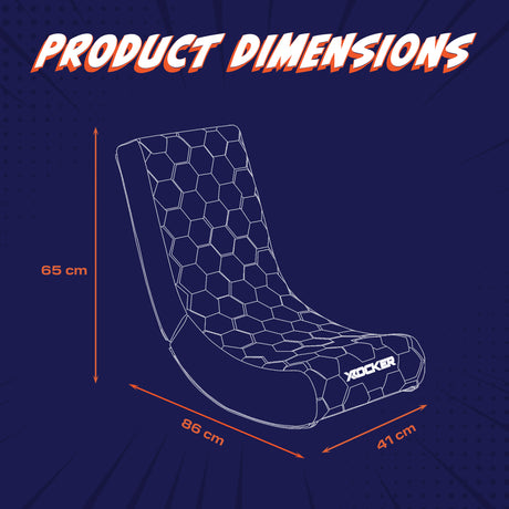 Video Rocker Gaming Stuhl für Kinder – Neo Hex Edition