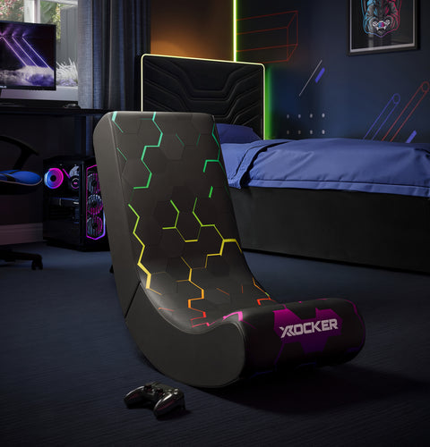 Video Rocker Gaming Stuhl für Kinder – Neo Hex Edition