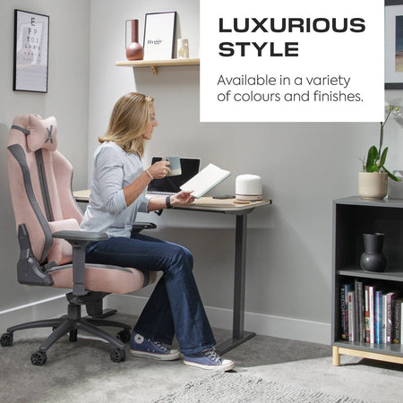 Onyx Bürodrehstuhl aus Stoff - Rosa - X Rocker EU