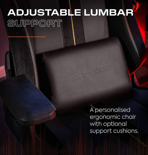 Onyx Moderner Gaming Bürodrehstuhl - Gold - X Rocker EU