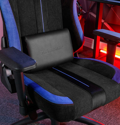 Onyx Moderner Gaming Bürodrehstuhl - Blau - X Rocker EU