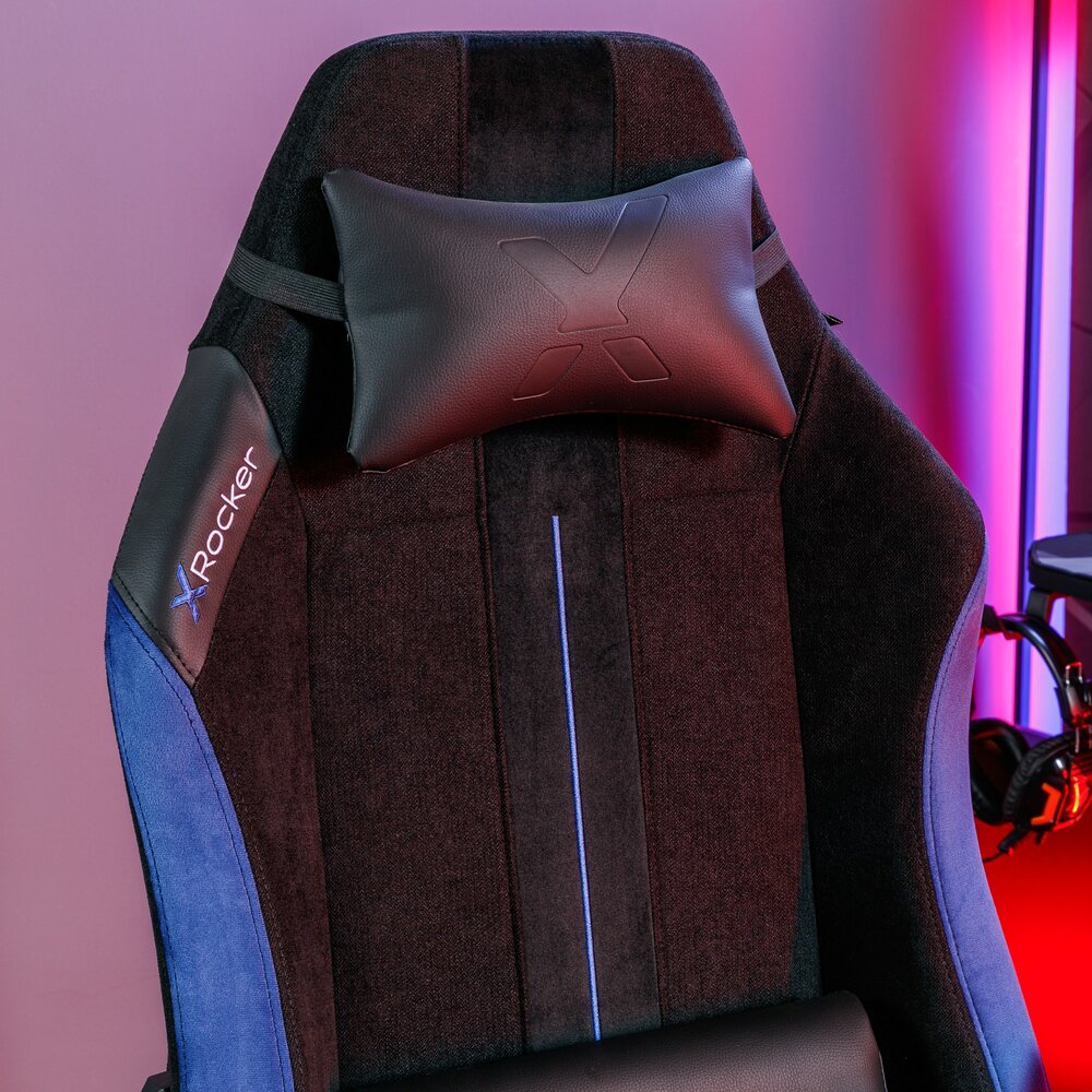 Onyx Moderner Gaming Bürodrehstuhl - Blau - X Rocker EU