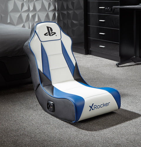 PlayStation® Geist 2.0  Floor Rocker Gaming Sessel - Weiß/Blau