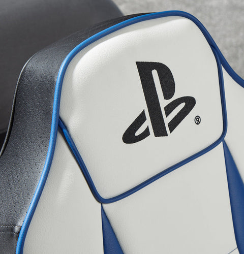 PlayStation® Geist 2.0  Floor Rocker Gaming Sessel - Weiß/Blau