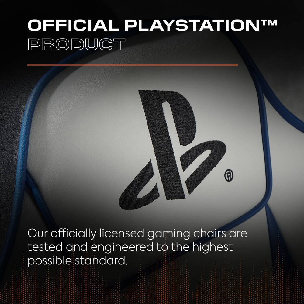 PlayStation® Geist 2.0  Floor Rocker Gaming Sessel - Weiß/Blau