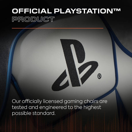 PlayStation® Geist 2.0  Floor Rocker Gaming Sessel - Weiß/Blau