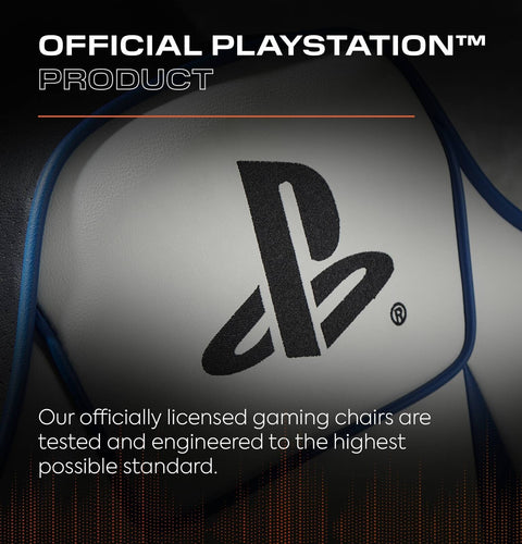 PlayStation® Geist 2.0  Floor Rocker Gaming Sessel - Weiß/Blau