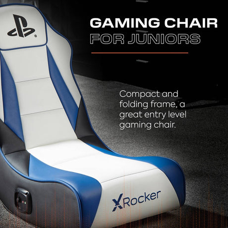 PlayStation® Geist 2.0  Floor Rocker Gaming Sessel - Weiß/Blau