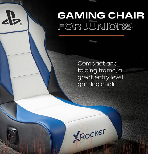 PlayStation® Geist 2.0  Floor Rocker Gaming Sessel - Weiß/Blau