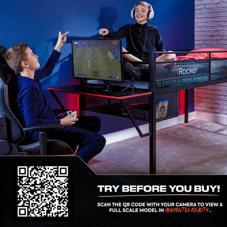 Sanctum Gaming Etagenbett mit Schreibtisch - X Rocker EU