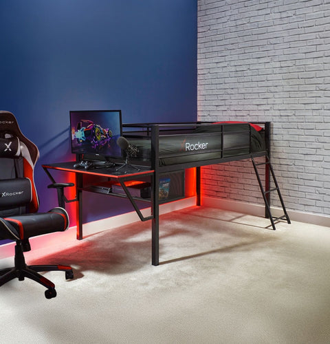 Sanctum Gaming Etagenbett mit Schreibtisch