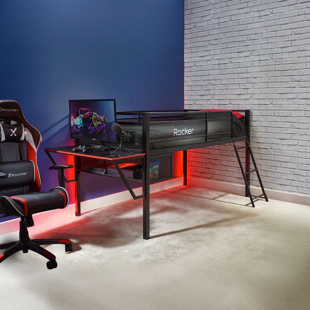 Sanctum Hochbett Mid-Sleeper und integriertem Gaming-Schreibtisch