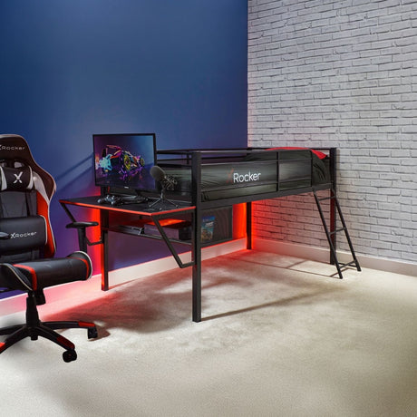 Sanctum Hochbett Mid-Sleeper und integriertem Gaming-Schreibtisch