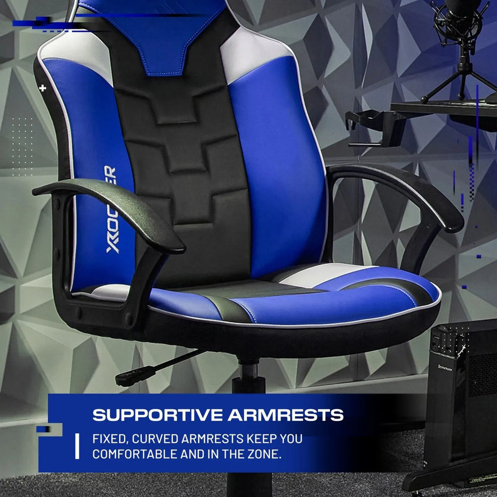 Saturn Gaming Bürostuhl für Teenager - Blau - X Rocker EU