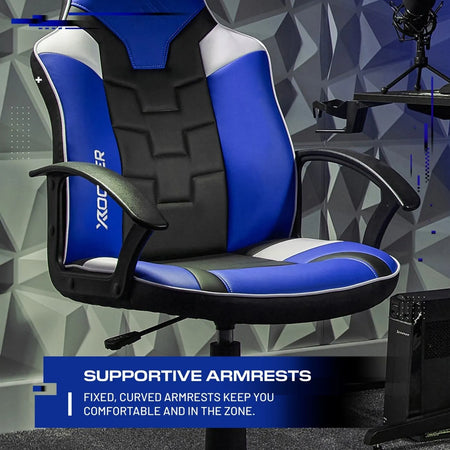 Saturn Gaming Bürostuhl für Teenager - Blau - X Rocker EU