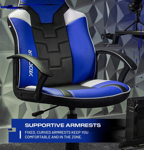 Saturn Gaming Bürostuhl für Teenager - Blau - X Rocker EU