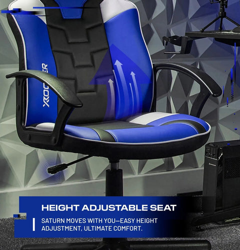 Saturn Gaming Bürostuhl für Teenager - Blau - X Rocker EU