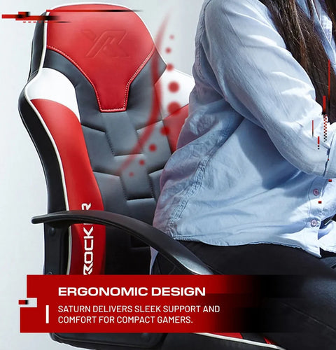Saturn Gaming Bürostuhl für Teenager - Rot