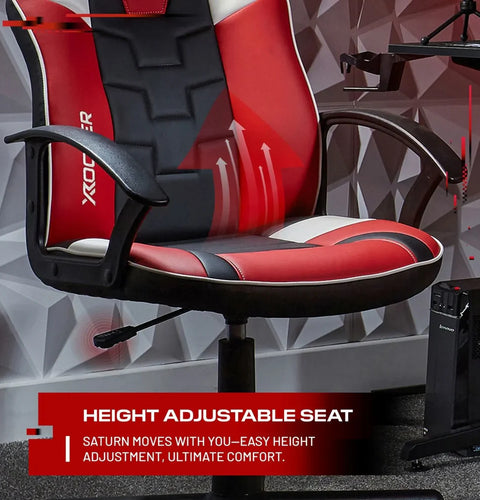 Saturn Gaming Bürostuhl für Teenager - Rot