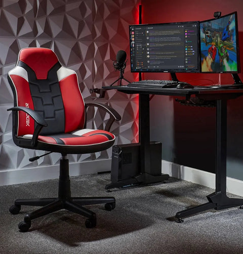 Saturn Gaming Bürostuhl für Teenager - Rot