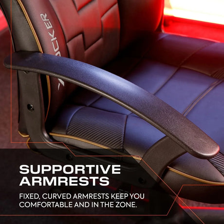 Saturn Gaming Bürostuhl für Teenager - Schwarz / Gold