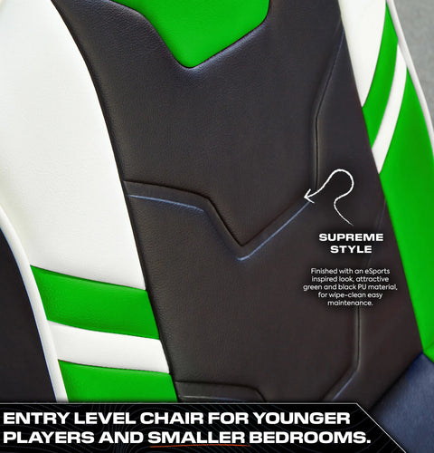 Shadow 2.0 Audio Floor Rocker Gaming Bodensessel für Kinder - Grün