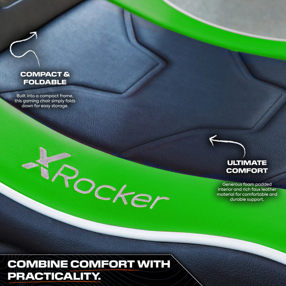 Shadow 2.0 Audio Floor Rocker Gaming Bodensessel für Kinder - Grün