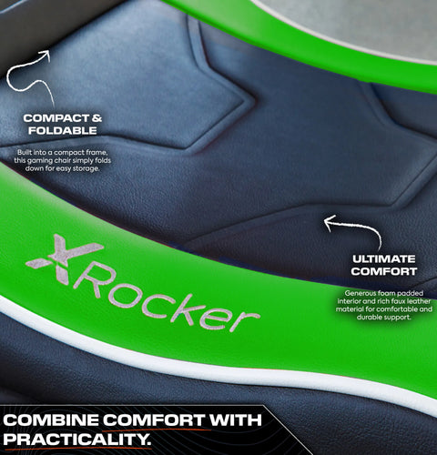 Shadow 2.0 Audio Floor Rocker Gaming Bodensessel für Kinder - Grün