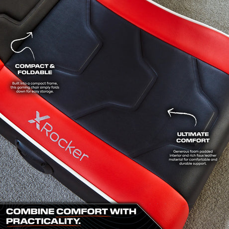 Shadow 2.0 Audio Floor Rocker Gaming Bodensessel für Kinder - Rot