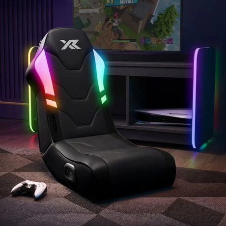 Shadow RGB 2.0 Audio Floor Rocker LED Gaming Stuhl mit App-Steuerung – Schwarz