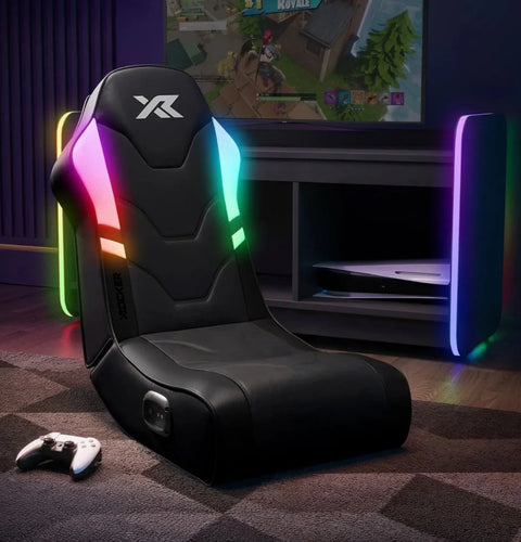 Shadow RGB 2.0 Audio Floor Rocker LED Gaming Stuhl mit App-Steuerung – Schwarz