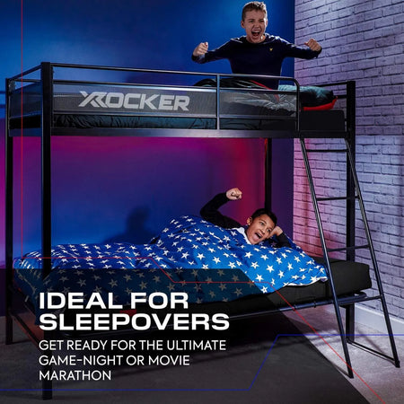 Stronghold Gaming Hochbett – Etagenbett mit Futon Schlafsofa - X Rocker EU