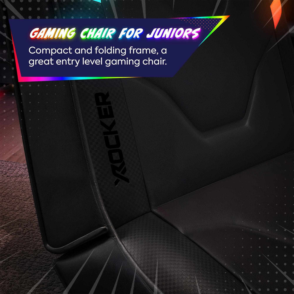 Shadow RGB 2.0 Audio Floor Rocker LED Gaming Stuhl mit App-Steuerung – Schwarz