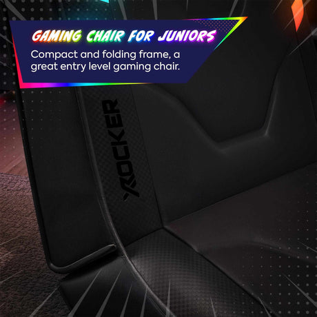 Shadow RGB 2.0 Audio Floor Rocker LED Gaming Stuhl mit App-Steuerung – Schwarz