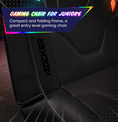 Shadow RGB 2.0 Audio Floor Rocker LED Gaming Stuhl mit App-Steuerung – Schwarz