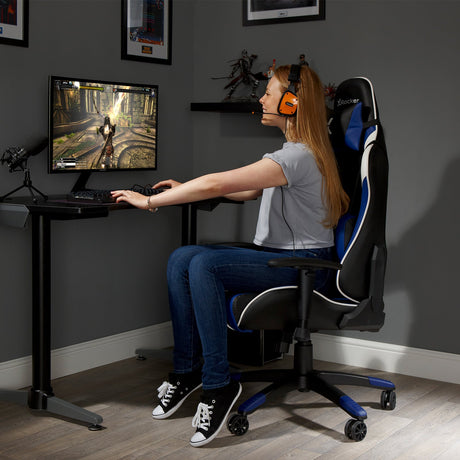 Agility eSports Gaming Bürostuhl - Blau - X Rocker EU
