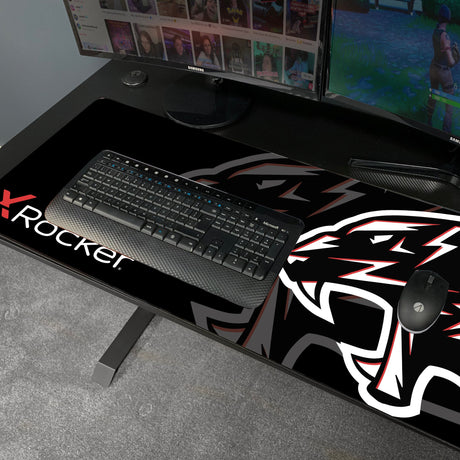 Panther XL Ambi - Reversibler Gaming Eckschreibtisch in L-Form - X Rocker EU