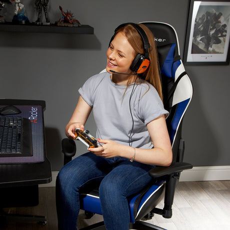 Agility eSports Gaming Bürostuhl - Blau - X Rocker EU