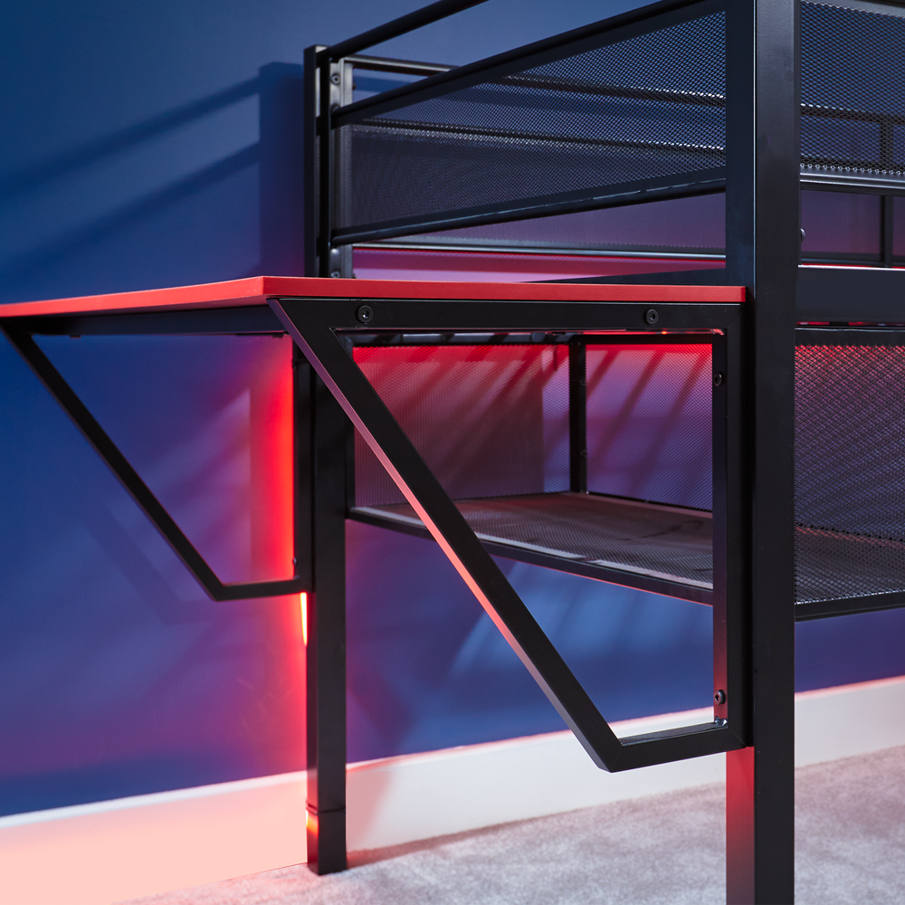 Sanctum Gaming Etagenbett mit Schreibtisch - X Rocker EU