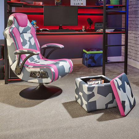 Geo Camo 2.1 Gaming & Entertainment Sessel - Pink